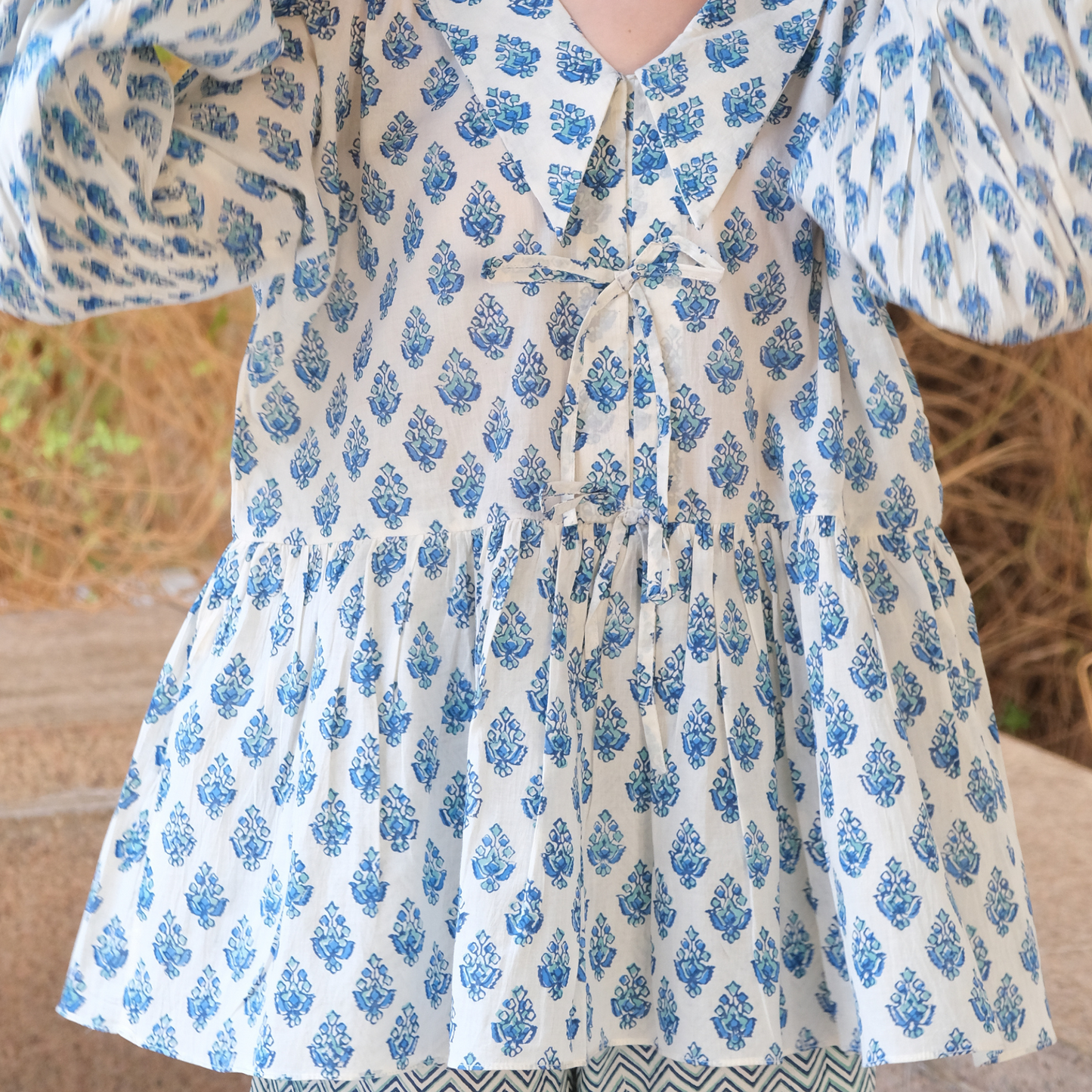 Bleu Peplum top