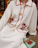 The Rani Bagh Hand-Embroidered Co-ord Set