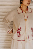 The Rani Bagh Hand-Embroidered Co-ord Set