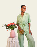 Sage Fleur Co-ord set (Elbow length sleeve)
